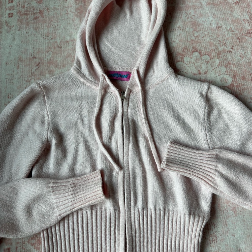 Edikted Light Pink Hooded Sweater